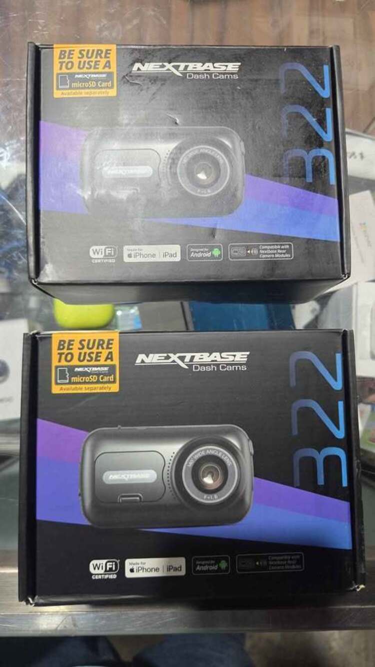 Nextbase 322GW Dash Cam 2.5" HD 1080p Touch Screen Car Dashboard Camera, Quickli